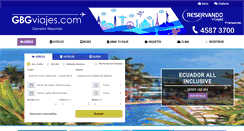 Desktop Screenshot of gbgviajes.com